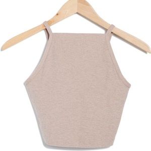 Beyond Yoga chai crop top